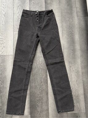 Magda Butrym High-Rise Black Straight Jeans